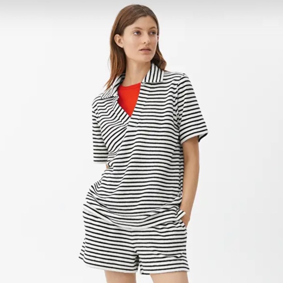 NWT Arket Terrycloth Polo Shirt and Shorts Beach Set - Picture 3 of 3